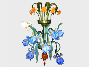 IRIS DELUXE - Murano glass wall light by Sogni Di Cristallo - view 2